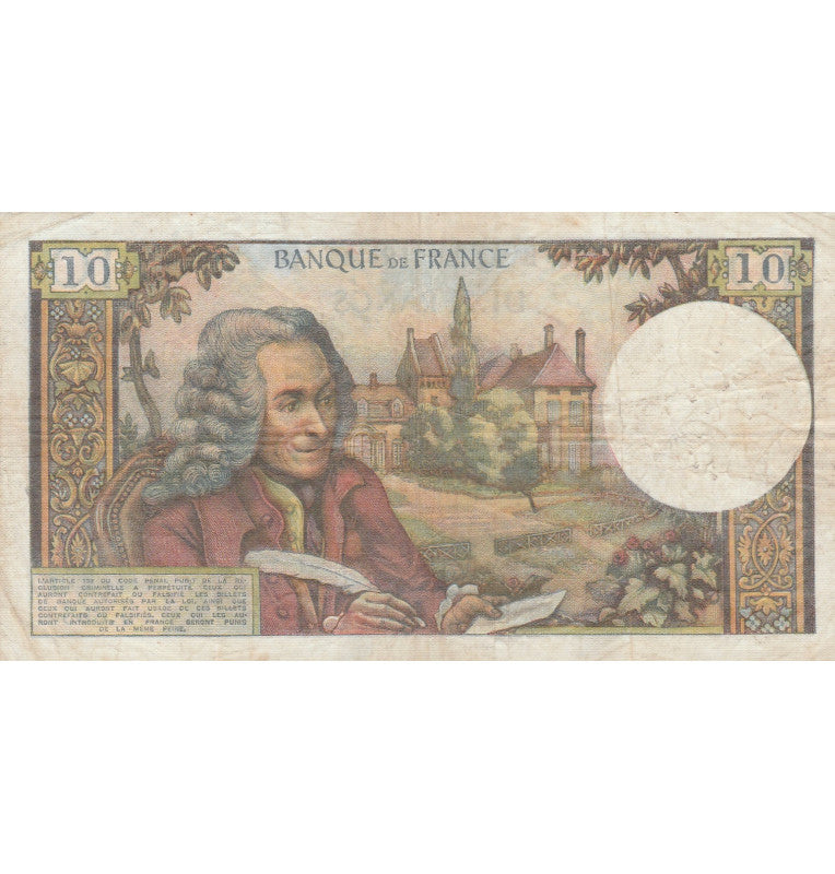 Francia 10 Francos 1969 Pick 147c (NO UNC)